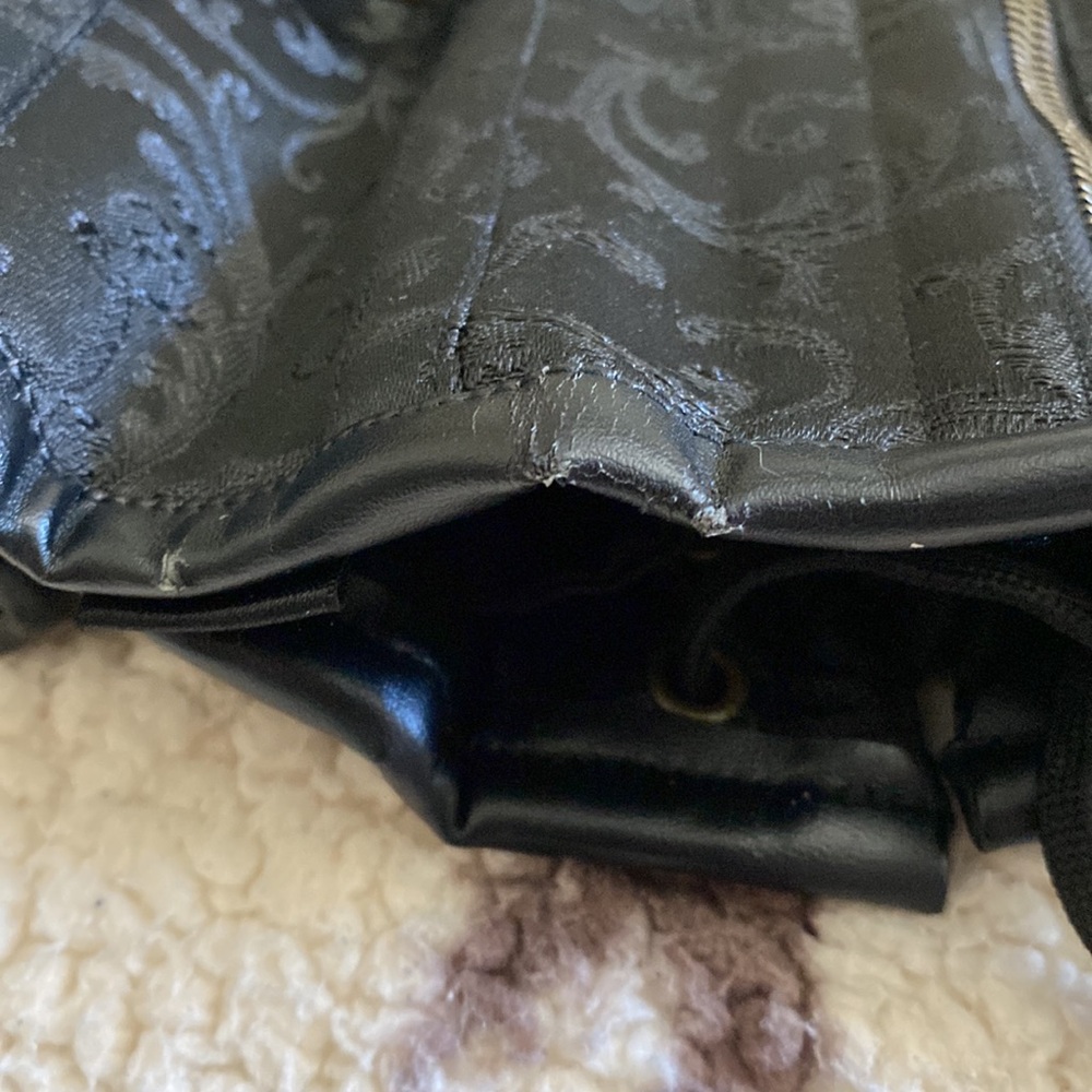 Black Gothic Corset with Buckle Details - Picture 9 of 9